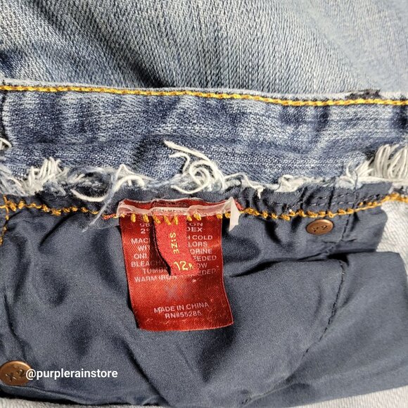 Vtg Express Jeans Size 12 Boot Low Rise Medium Light Wash Denim Western Y2K - Picture 4 of 13